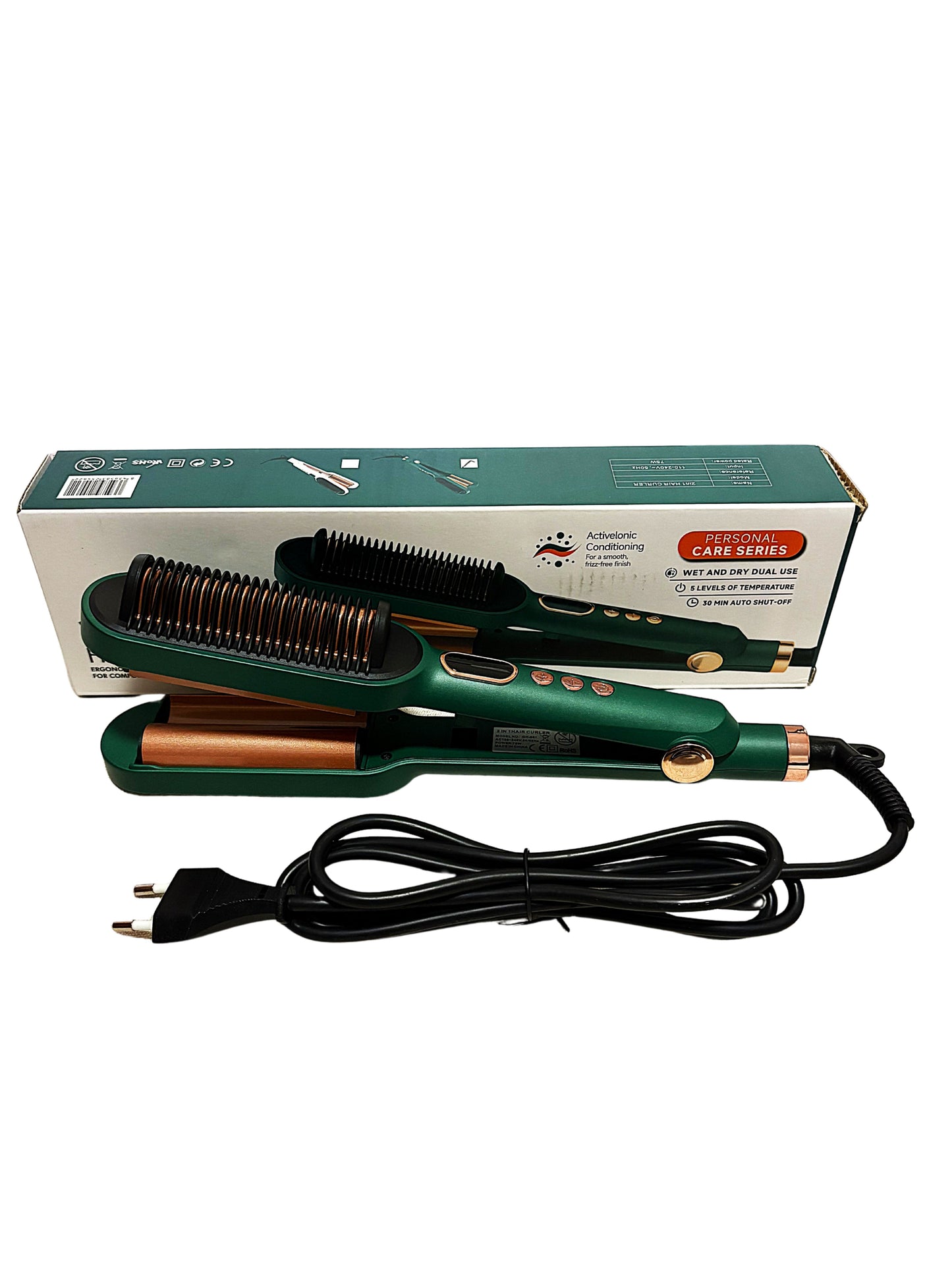 Cepillo plancha y ondulador 2 en 1